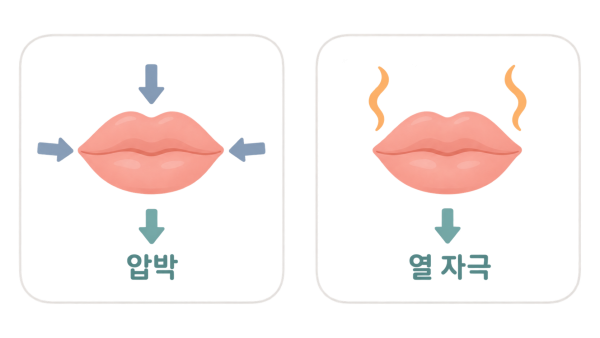 입술 압박 줄이기 / 열 자극 피하기 - 광주 입술필러 | 미미썸의원 광주광천점