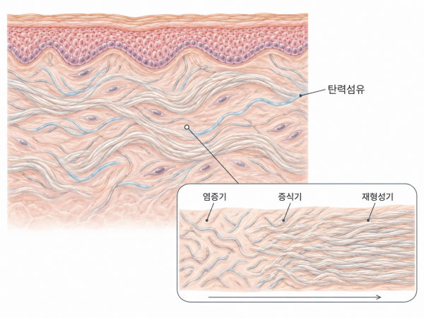 시술 뒤 피부 속 콜라겐은 여러 단계를 거쳐 수개월 동안 재형성되므로 1~2주 만에 결과를 판단하기는 이릅니다 - 광주울쎄라 | 미미썸의원 광주광천점